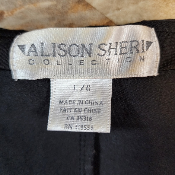 Alison Sheri EUC unique goth dress black L - Picture 12 of 14